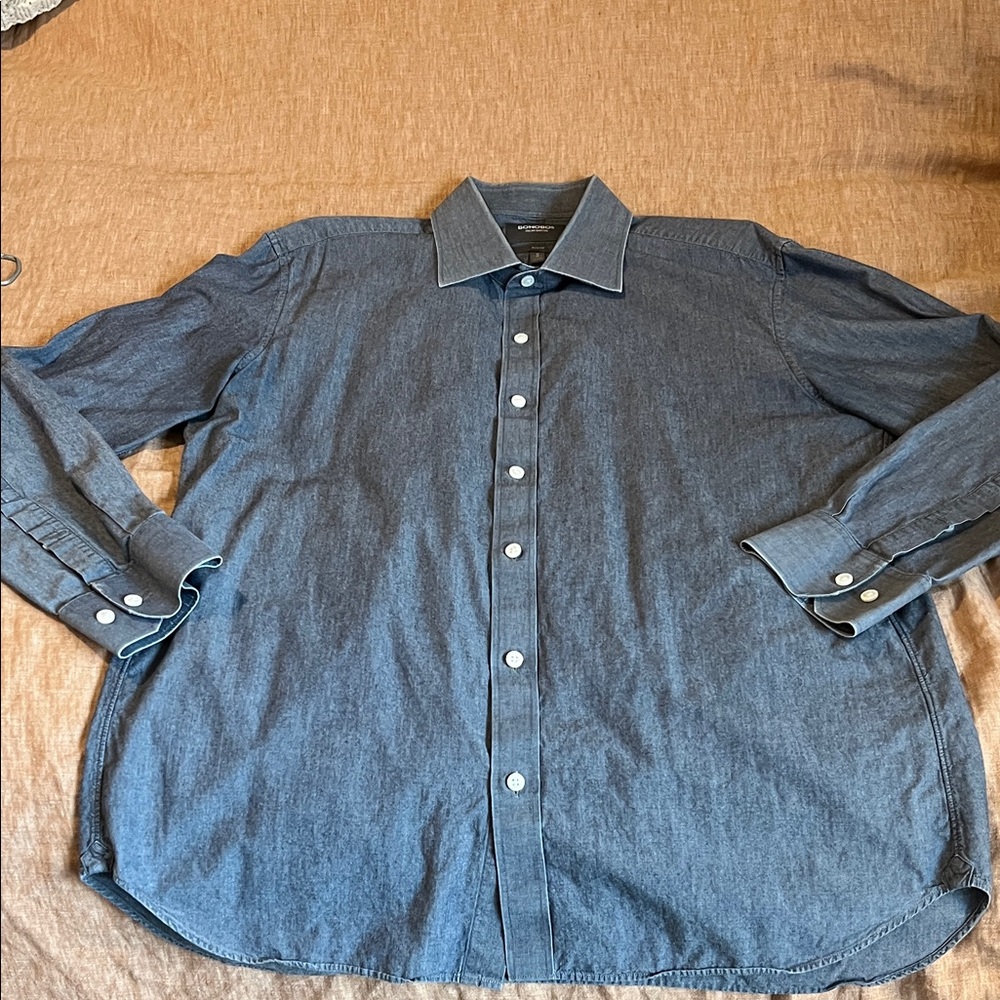 Bonobos Denim-look Casual Button Down Shirt
